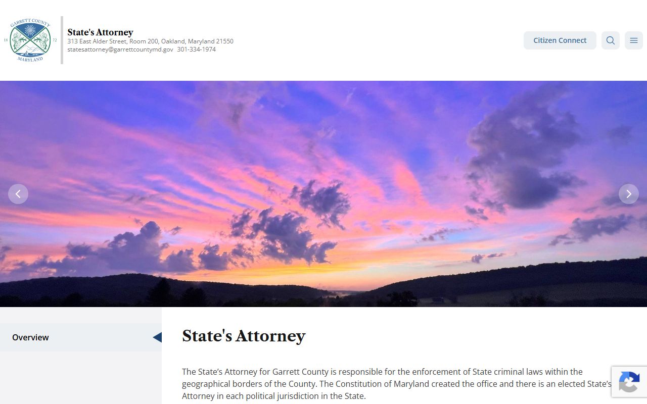Garrett County criminal court records State's Attorney office source